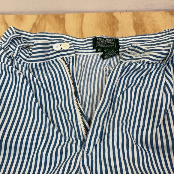 Vintage Ralph Lauren Country Pleated High-Waisted Hickory Stripe Pants - Picture 12 of 12